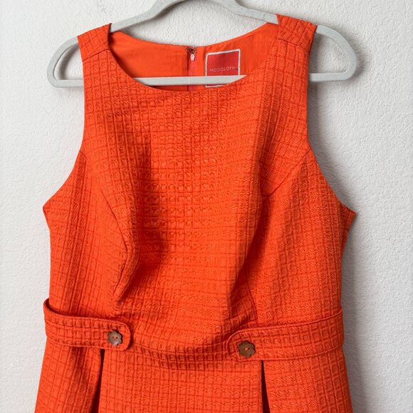 Modcloth So Sixties Mod Textured Dress in Clementine - Picture 4 of 12